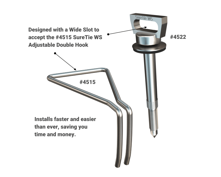 Wirebond SureTie WS Hook Hot Dip Galvanized (100/box)